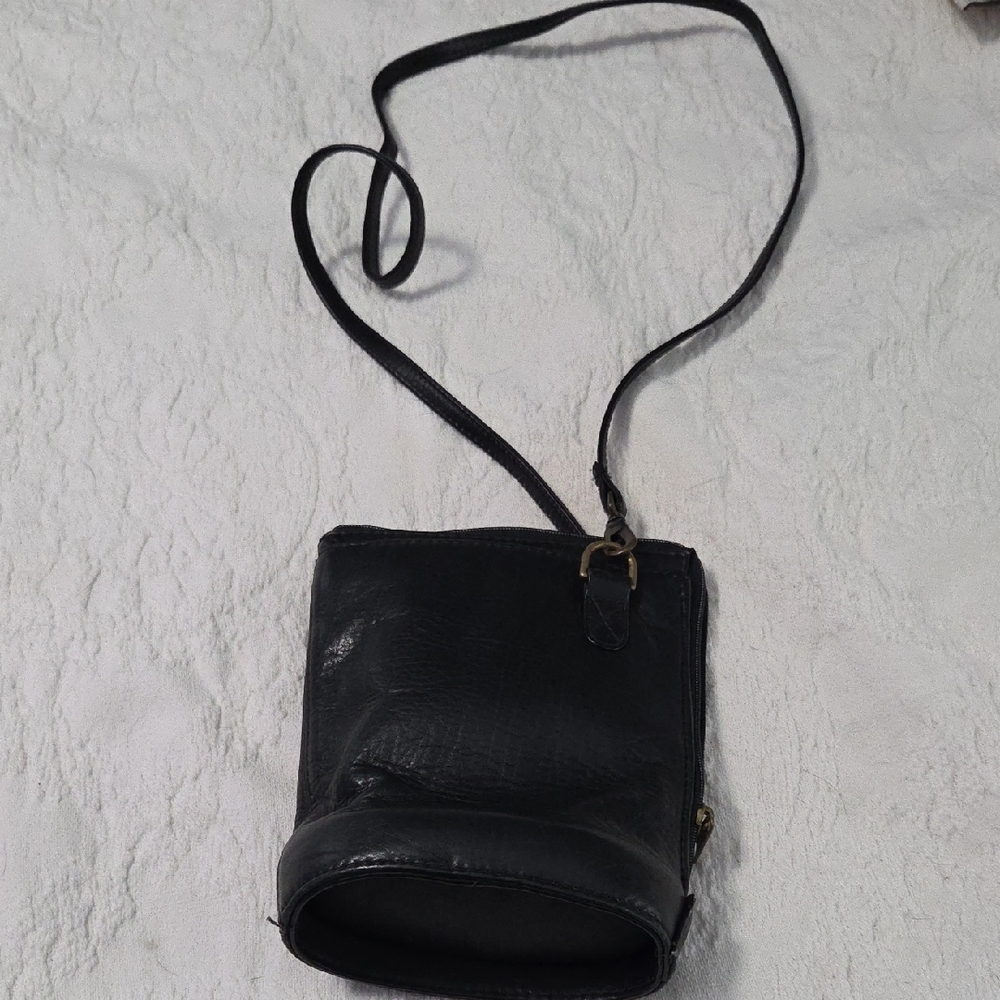 HOBO Black Leather Crossbody Bag